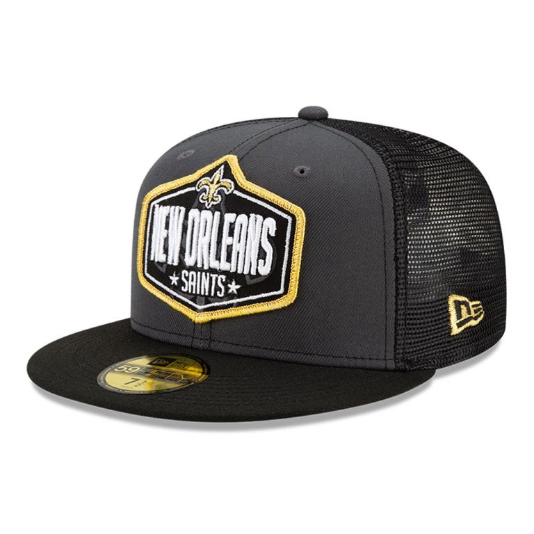 Gorras New Era 59fifty Grises - New Orleans Saints NFL Draft 34952XVHW